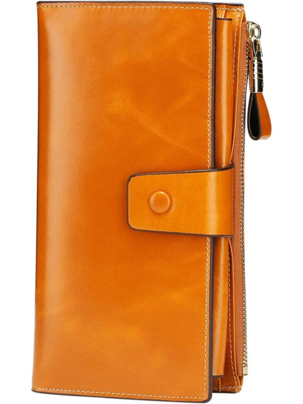 Luxury Genuine Leather RFID Blocking Wallet | Large Capacity Clutch with Card